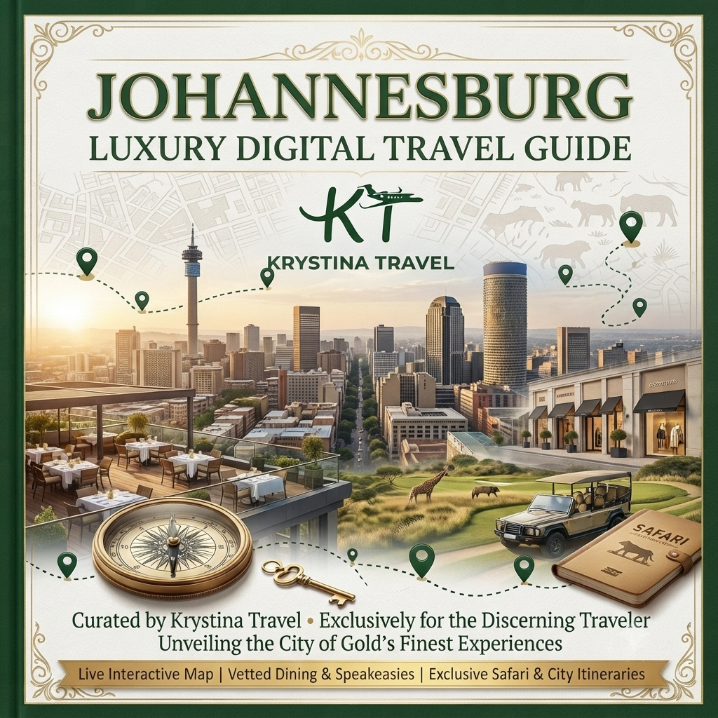 Johannesburg Luxury Digital Travel Guide – 3-Day VIP Itinerary & Interactive GPS Map