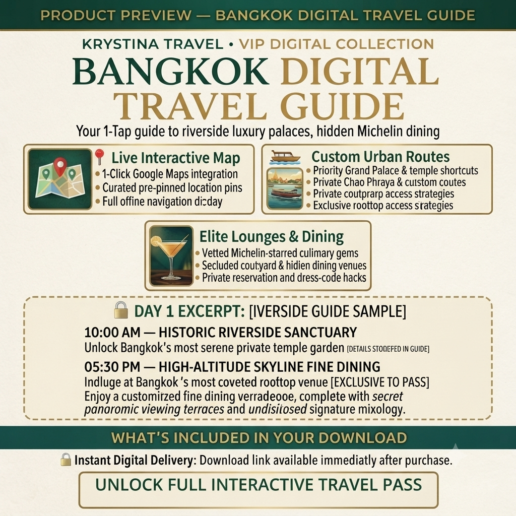 Bangkok Luxury Digital Travel Guide – Curated VIP Itinerary & Elite City Planner