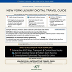New York Luxury Digital Travel Guide – Curated VIP Itinerary & Elite City Planner