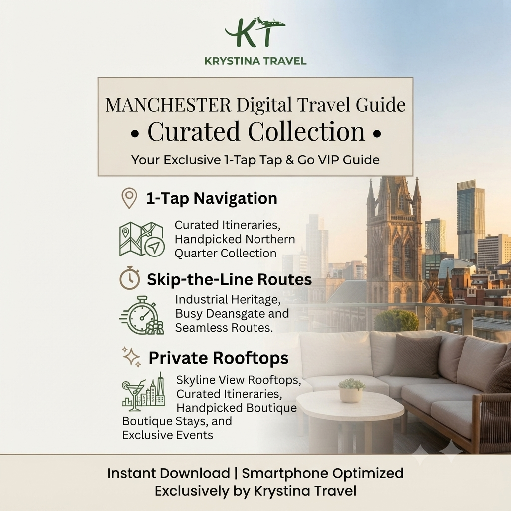 Manchester Luxury Digital Travel Guide – Curated VIP Itinerary & Urban City Planner