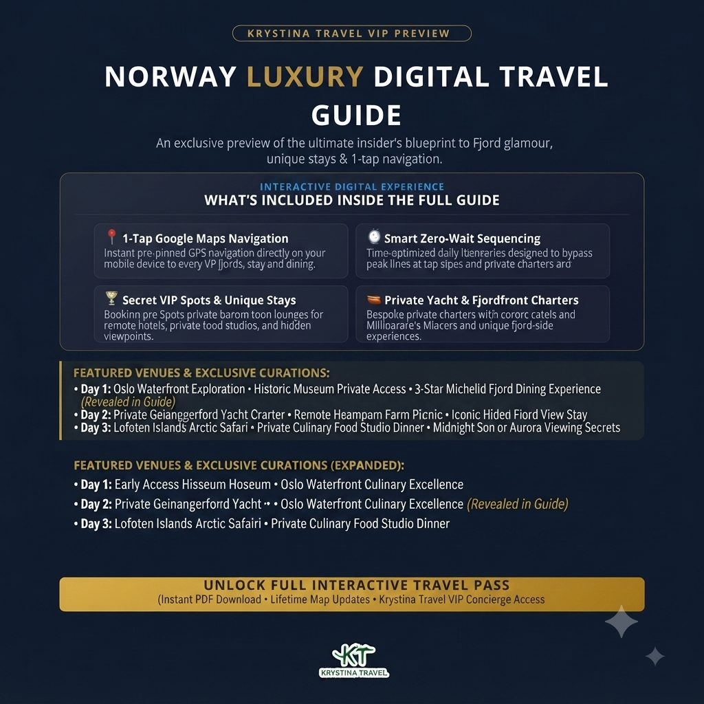 Norway Luxury Digital Travel Guide – Ultimate Itinerary & VIP Travel Planner