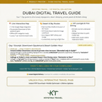 Dubai Luxury Digital Travel Guide – Curated VIP Itinerary & Elite City Planner