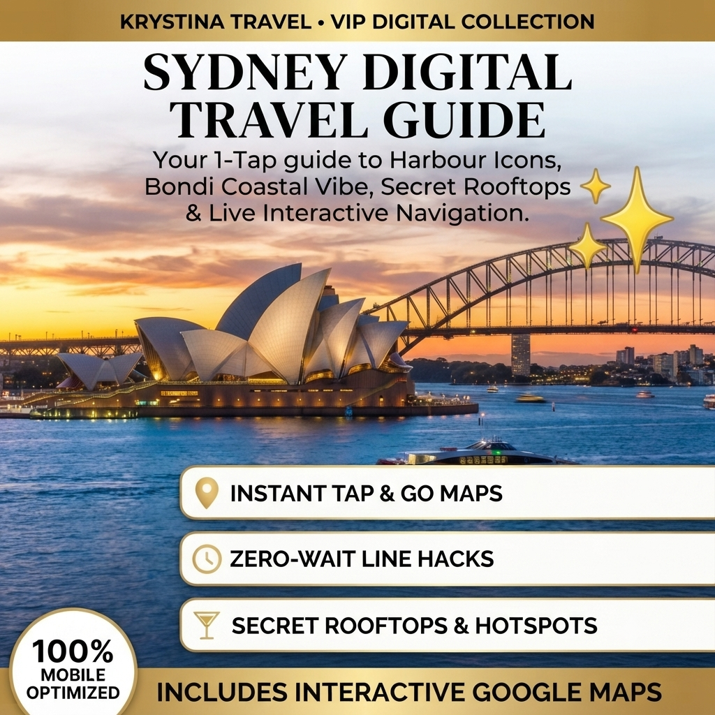 Sydney Luxury Digital Travel Guide – Curated VIP Itinerary & Boutique City Planner